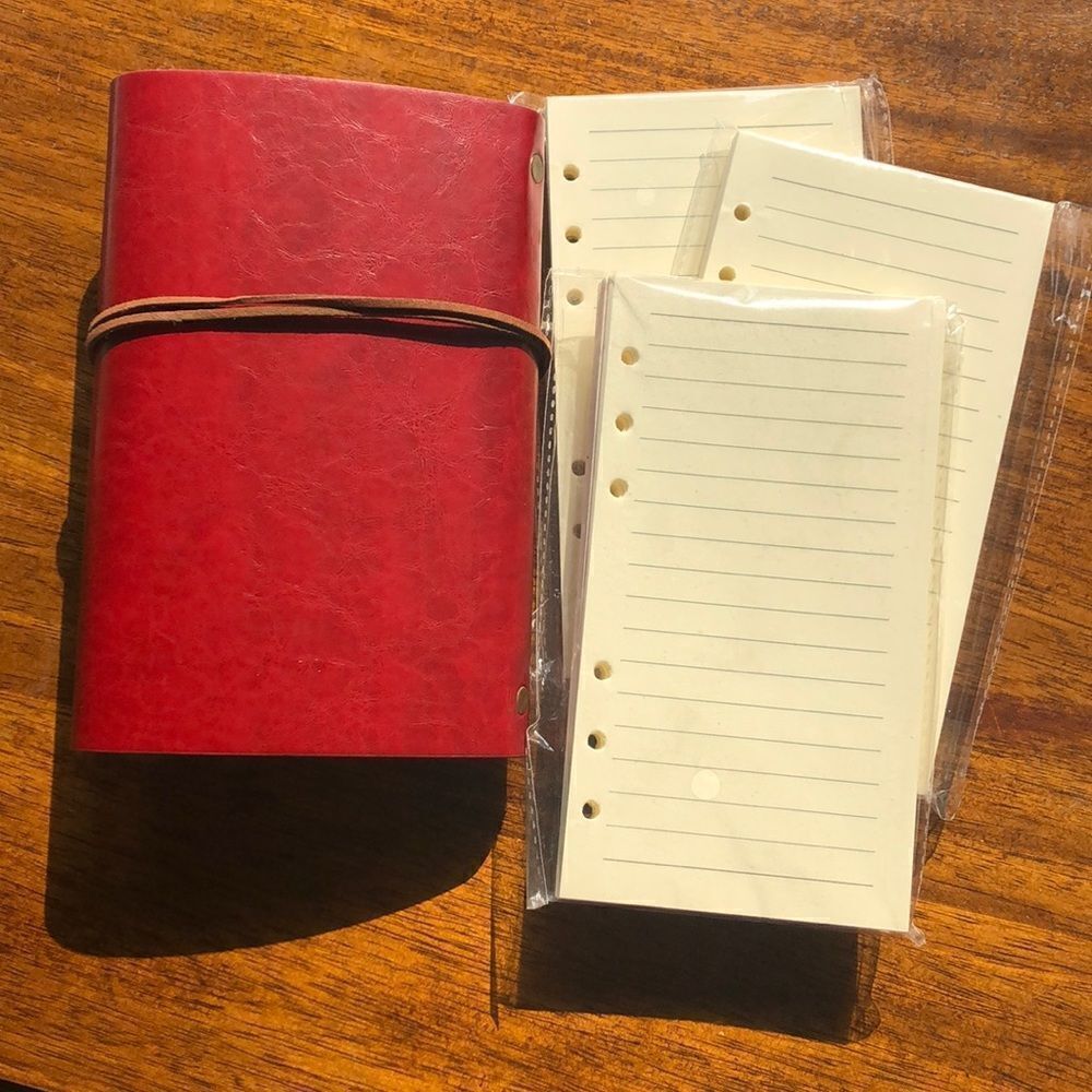Embossed Red Journal w/Refills - Picture 3 of 4